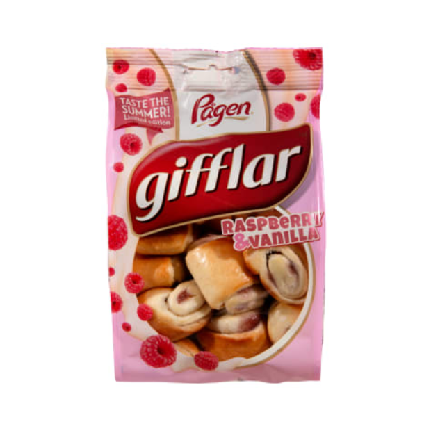 Gifflar Raspberry & Vanilla - Gifflar Bringebær&Vanilje 260g Pågen